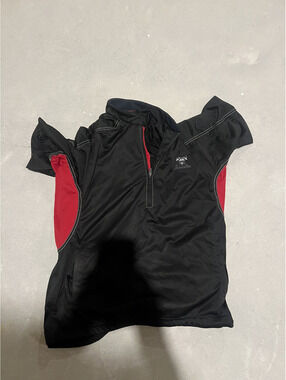 Sun Mountain RainFlex LT Men's Black Red Short Sleeve Golf Pullover XL